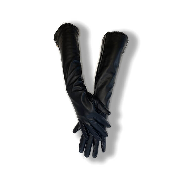 Kožne rukavice Diana crne